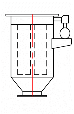 Dust collector line diagram