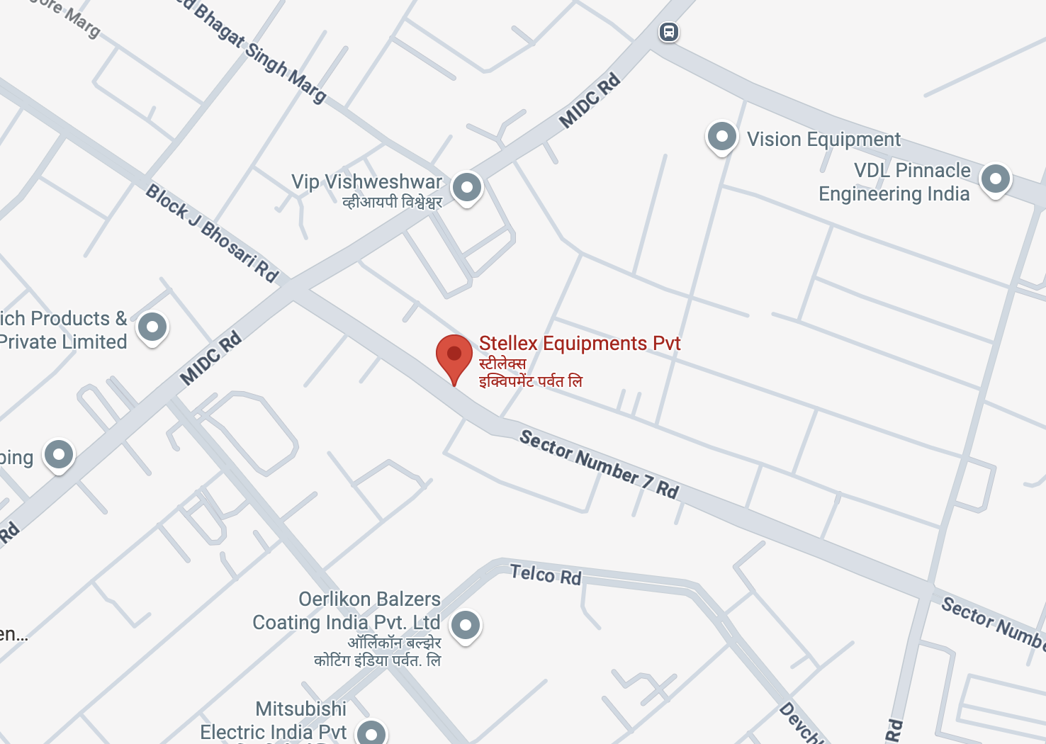 Stellex Equipments location map