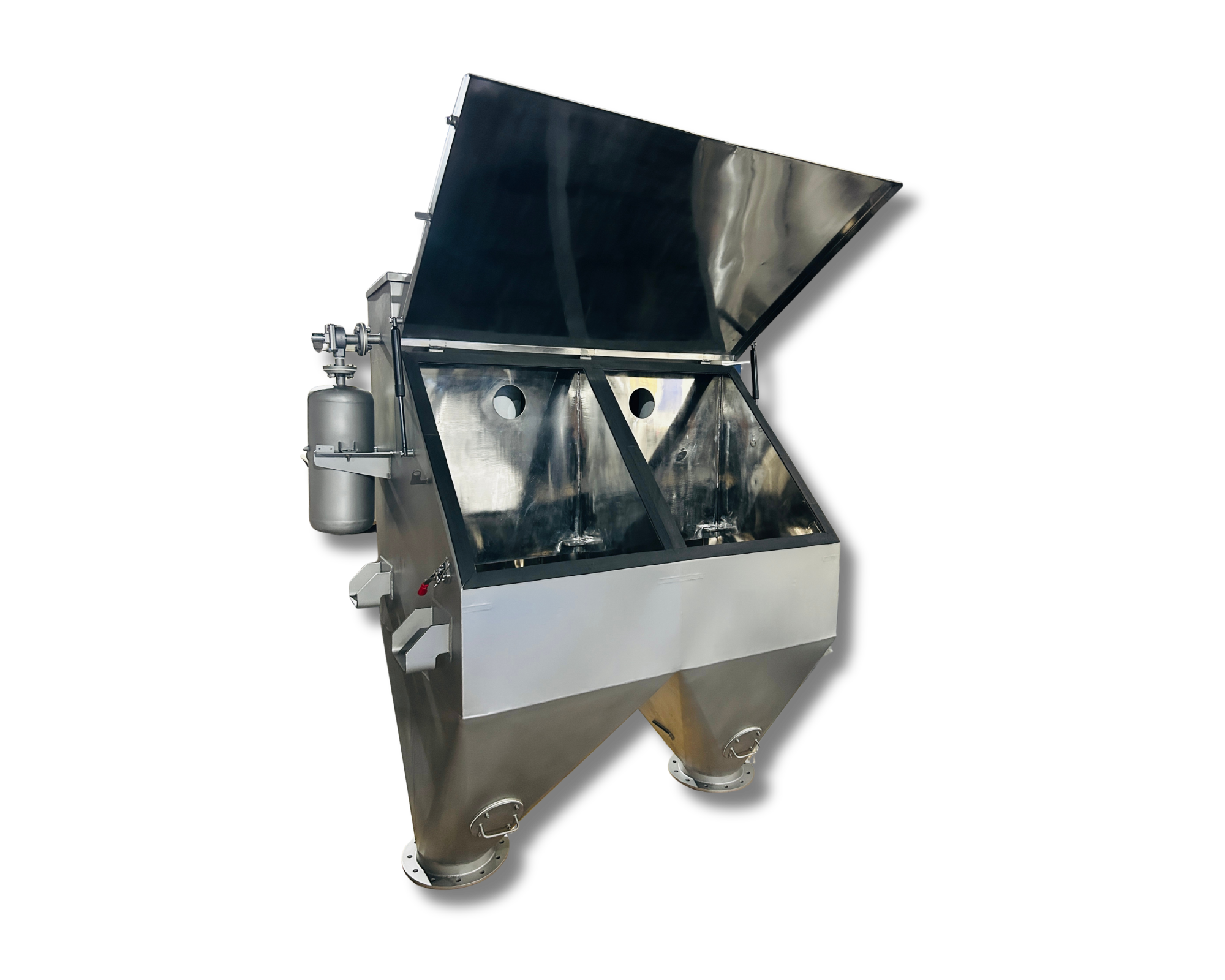 Stellex twin bag dump station for high-capacity powder unloading and screening
