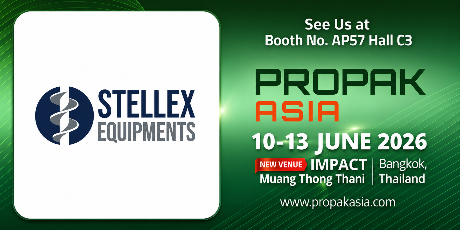 Stellex to exhibit at ProPak Asia 2026, Bangkok