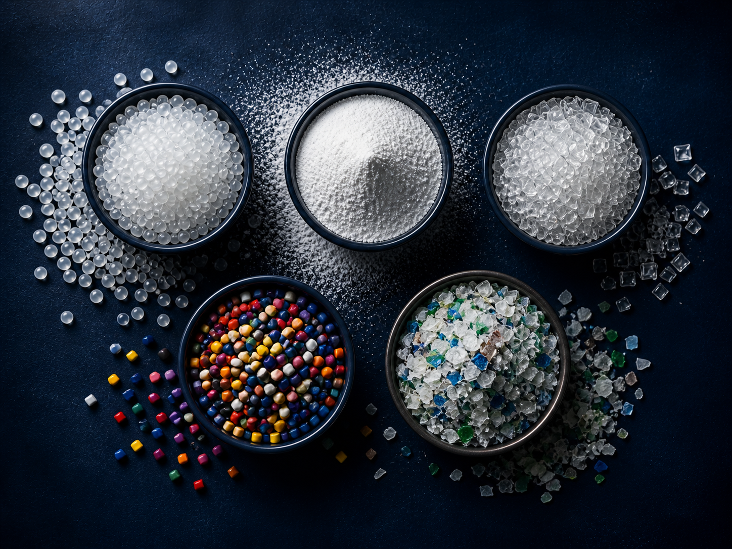 Stellex screw conveyors and pneumatic handling for plastics and polymer processing